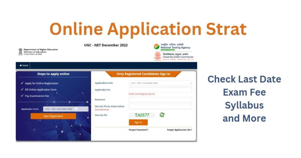 UGC-NET December 2022 Application, Syllabus, Exam Date, Important Link, Exam Fees