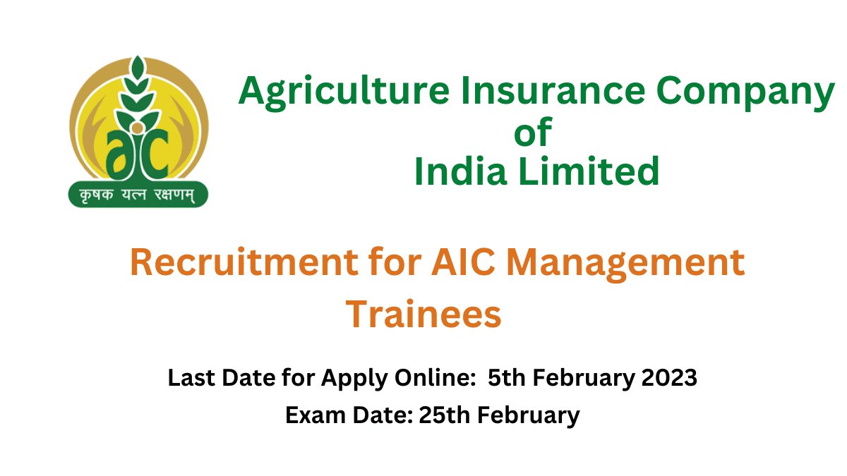 AIC Management Trainee Recruitment 2023 for 50 Posts