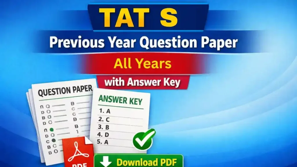 TAT S Prelims 2023 Previous Year Question Paper