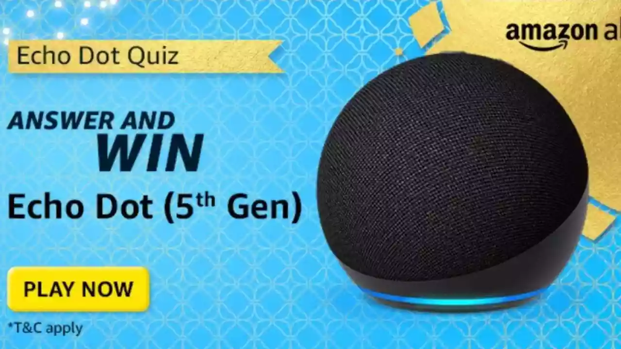 Amazon Alexa Echo Dot Quiz Answers Today - 5th Gen Echo Dot
