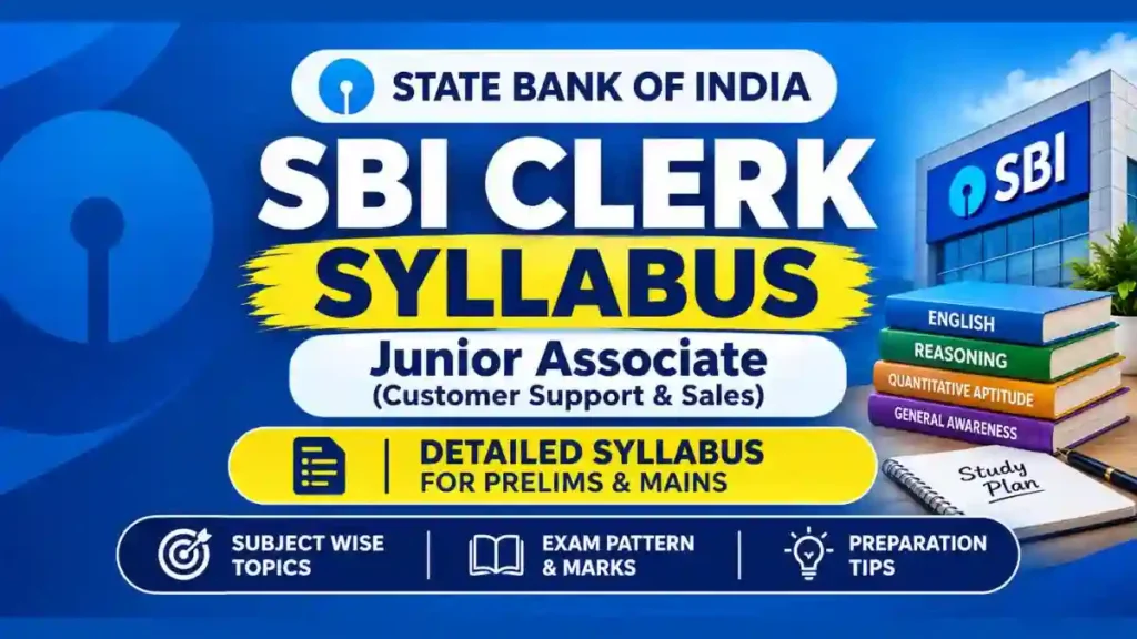 SBI Clerk Syllabus 2026