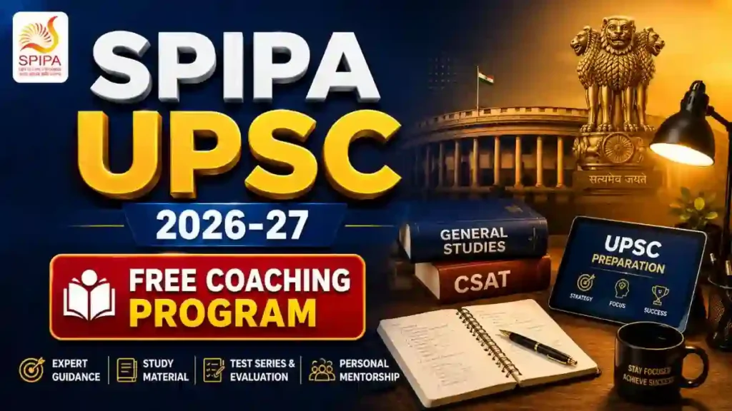 SPIPA UPSC Entrance Exam 2026-27
